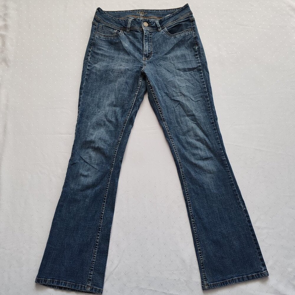 Riders by Lee Bootcut Jeans Women's Size M Blue Stretch Denim Comfort CAD